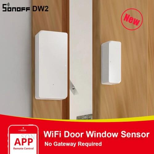 Itead SONOFF DW2 WiFi Wireless Door Window Sensor Detector WiFi App Notification Alerts Smart Home Security Works with e-WeLink