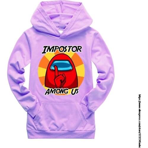 Game Among Us Spring Cotton T shirt Cartoon Long Sleeve Baby Boys Girl Tees Kids Children Casual Clothing Sweater hoodie Clothes