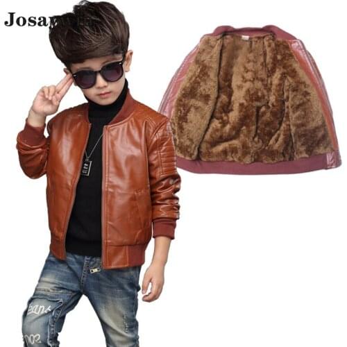 Josaywin Leather Jackets For Boys
