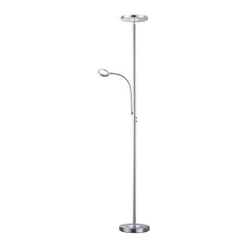 Reality Ackbar integrated foot lamp, 18 W, Matt nickel, 31x31x182 cm