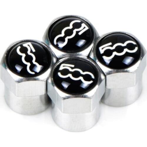 Auto Emblem metal Cap Case For fiat 500 punto abarth stilo ducato palio bravo doblo Car-Styling Badge Accessories 4pcs