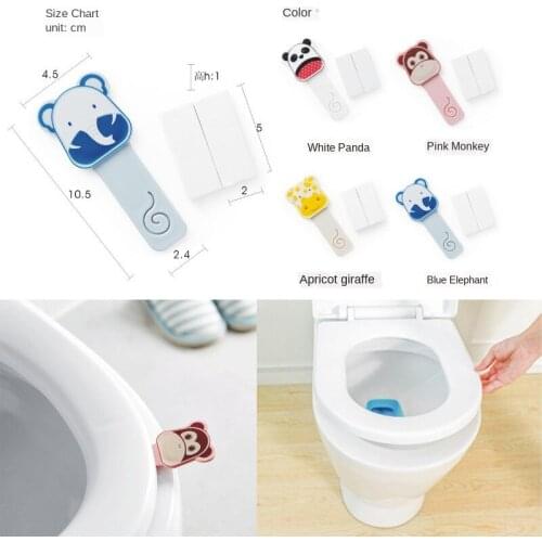 Cartoon Portable Toilet Lid Flipper Handle Anti-Dirty Hand Uncovering Flip Cover Handle Toilet Seat Lifter Bathroom Accessory