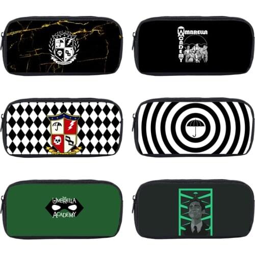 3D Print The Umbrella Academy Pencil Case Women Cosmetic Bags Cases Makeup Box Stationery Pouch Kids PenBag Children School Box