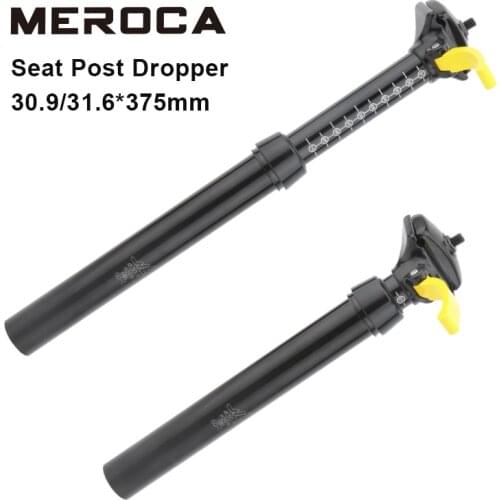 Mountain bike dropper seatpost 30.9/31.6*375mm aluminum alloy hand-controlled hydraulic Lift Seat Tube