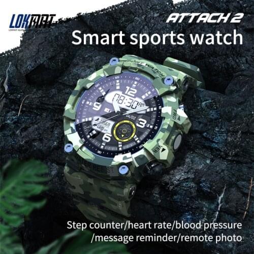 Professional Smartwatch Men Women Bluetooth LOKMAT ATTACK 2 Smart Watches Sports Waterproof IP68 600mAh Battery For IOS Android