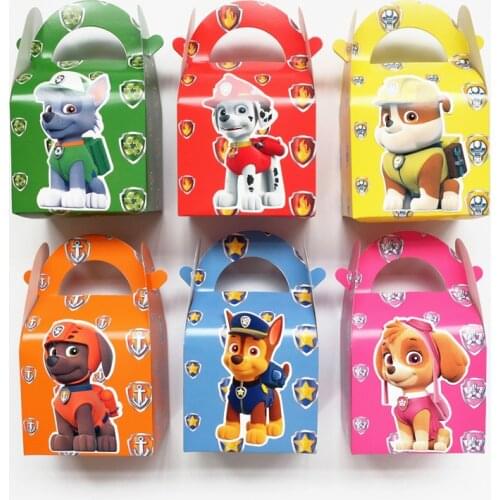 Paw Patrol Chase Chase Skye Marshall Everest Candy Box Patrulla Canina Juguetes Party Decoration Toy Candy Christmas Birth Gift