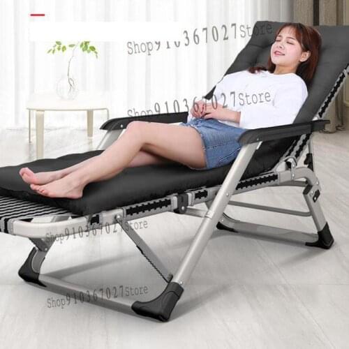 Recliner Folding Lunch Break Siesta Bed Balcony Home Leisure Lazy Beach Office Backrest Portable Chair