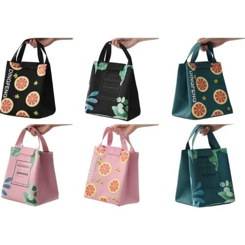 Lunch Bag,Portable Lunch Bag Tote Thermal Insulated Cooler Lunch Box Handbag Bento Case