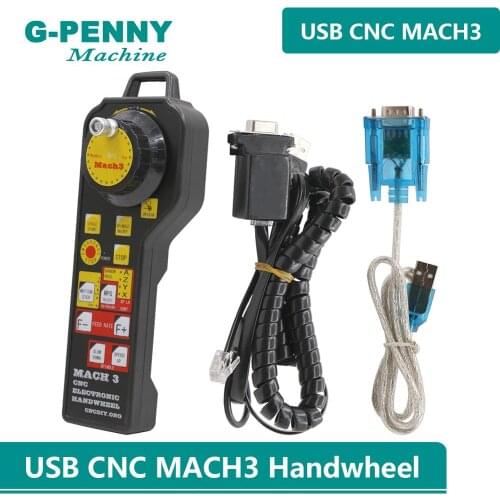 USB CNC Mach3 controller CNC USB MPG Pendant For Mach3 4 Axis Engraving Fittings interface board Pulse generator