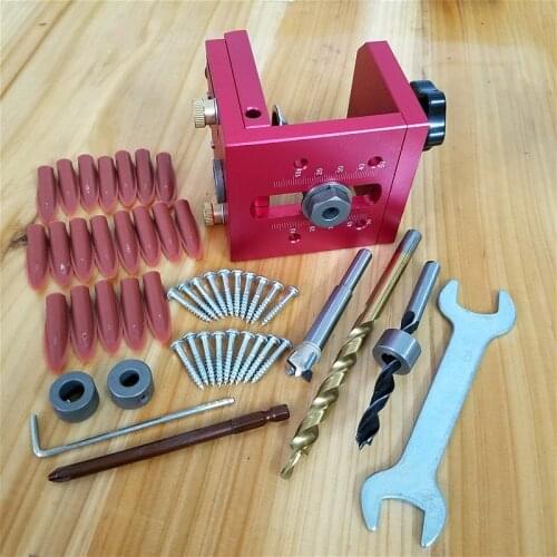 HIGH QUALITY Drill Guide Dowel Jig Set Woodworking Joinery Master For Carpentry Drilling Pocket Hole Tool Kit