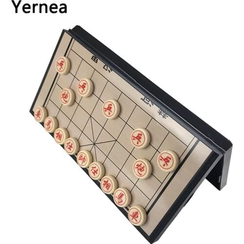 Yernea Magnet Chinese Chess Pieces Chessboard Chess Game Set With Puzzle Outdoor Chinese Play Entertainment Magnet Game