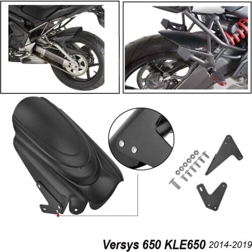 Motorcycle Rear Fender Mudguard Protect Cover Kit for Kawasaki Versys 650 KLE650 2014-2019 Tire Splash Guard