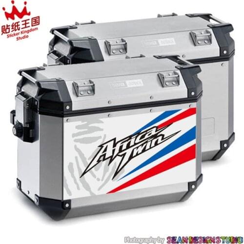 1 Pair For HONDA Africa Twin CRF1000L Camouflage Side Case Set Decals Waterproof Stickers 24