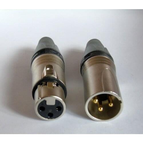 200pcs/lot Similar NC3MXX NC3FXX Male Female 3 Pin XLR Connector with 100 PCS NC3MXX & 100PCS NC3FXX