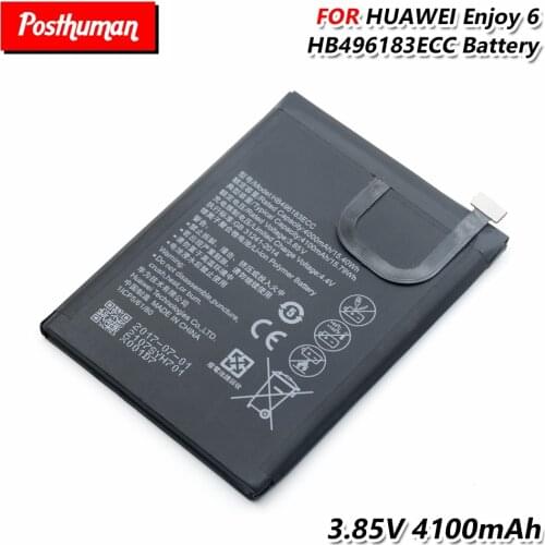 3.85V 4100mAh HB496183ECC Smart Phone Battery For Huawei Enjoy 6 NCE-AL00 Rechargeable li-ion Li-Po Lithium phone battery