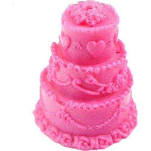 3D Cake Shape Silicone Candle Mold DIY Soap Form Candles Mould Decoration Chocolate Resin Craft Molds 100% Handmade Supplies