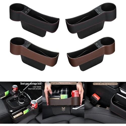 Car Seat Organizer Crevice Storage Box Car Organizer Gap Slit Filler Holder For Wallet Phone Slit Pocket Auto Car Accessories