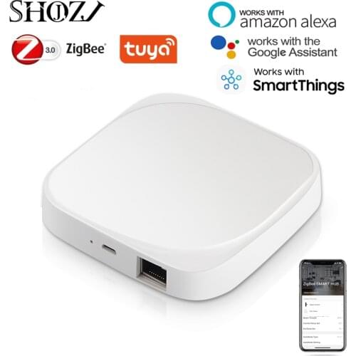 Tuya ZigBee Wireless/Wired Gateway Smart Hub, Bridge for App Voice Remote Control Works with Alexa Google Assistant Smarttings