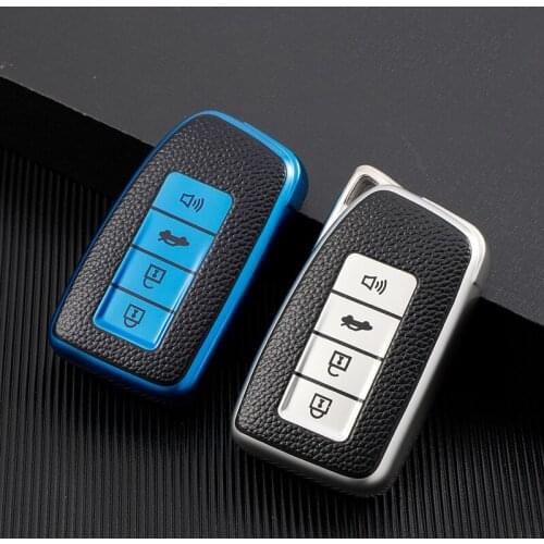 TPU Car Key Cover Case for Lexus NX 200 NX300H RX 350 450H ES 350 ES 300h 4 Button Key Accessories Holder Keychain