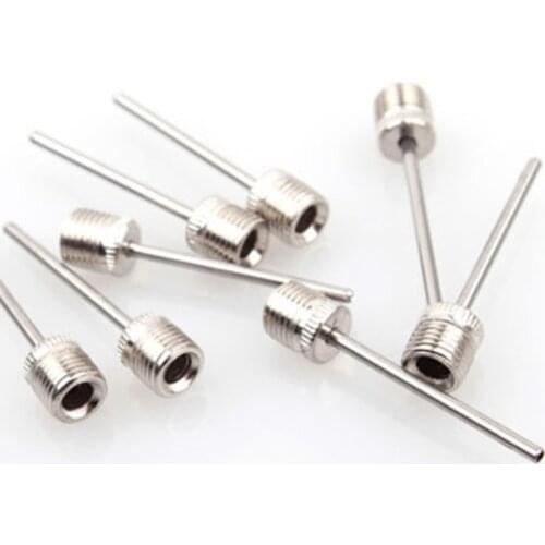 Stainless steel pump needle for 10 sports balls, air pump needle, inflation valve adapter for football basketball