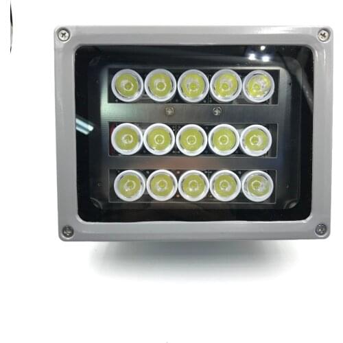 Infrared Illuminator, 850nm 15 Leds 90 Degree Wide Angle IR Illuminator for Night Vision,Waterproof LED Light for IP Camera