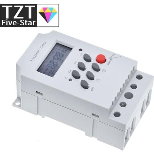 KG316T-II Electronic Timer AC 220V 25A Din Rail Digital Programmable Electronic Timer Switch Electric Equipment Control on/off