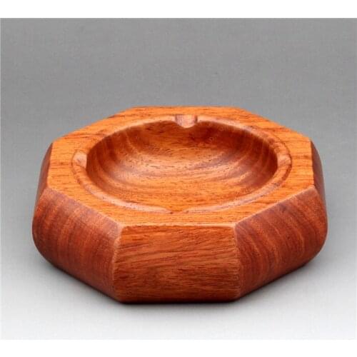 Creative new Chinese mahogany ashtray ashtray Burma rosewood wood Home Furnishing living room office decoration