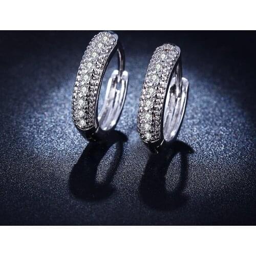 Newest Style Micro Paved AAA Zircon Earrings For Womens Birthday Gift Luxury Woman Earrings
