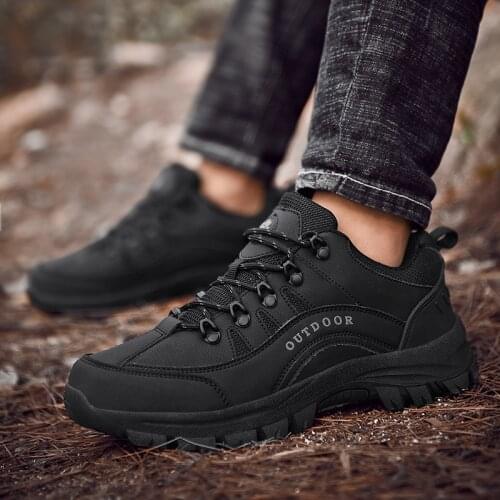 Autumn Men Outdoor Leather Trekking Sneakers Hiking Shoes Buty Trekingowe Meskie Treking Zapatos Senderismo Hombre Mountain