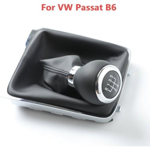 Car Gear Shift Knob Collars for Volkswagen VW Passat B6 2005 2006 2007 2008 2009 2010 2011 Gaiter Boot Cover Accessories