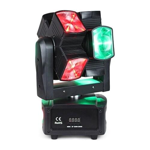 Pro Stage Lighting 8pcs 10W RGBW 4in1 Beam Moving Head Hot Wheels DMX512 Control for DJ Disco Karaoke