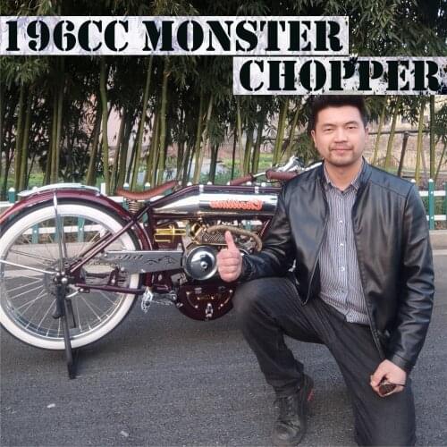 Handbuilt Motor Chopper Indian Bike Hobbyist Cycling Breathtaking American Tough Guy Display Hot Selling Off Road Art Bike