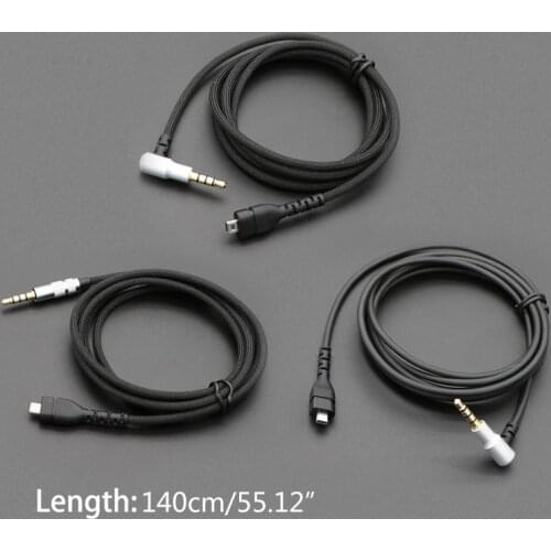 Replacement Stereo-Audio Cable Extension Cord for -SteelSeries Arctis 3 5 7 9X Pro Wireless Gaming Headphone Headset dropship