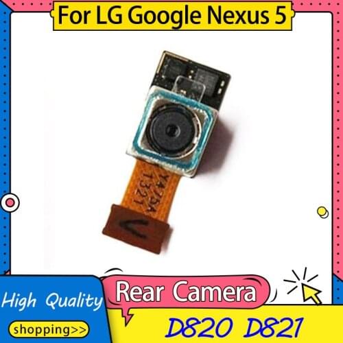 Free Shipping,Replacement Used Rear Camera For LG Google Nexus 5 D820 D821 Back Rear Camera Module Flex Cable