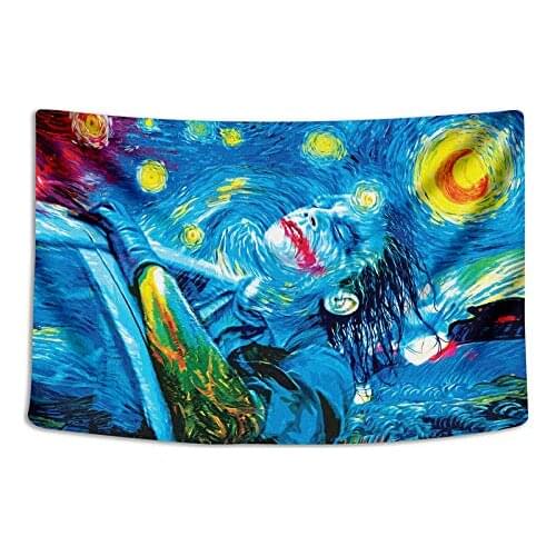 Live Background Psychedelic Trippy Colorful Surreal Abstract Astral Digital Wall Hanging