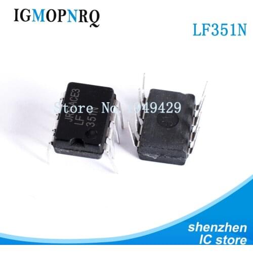 10PCS LF351N DIP8 LF351 Operational amplifier op amp Single Wideband JFET New