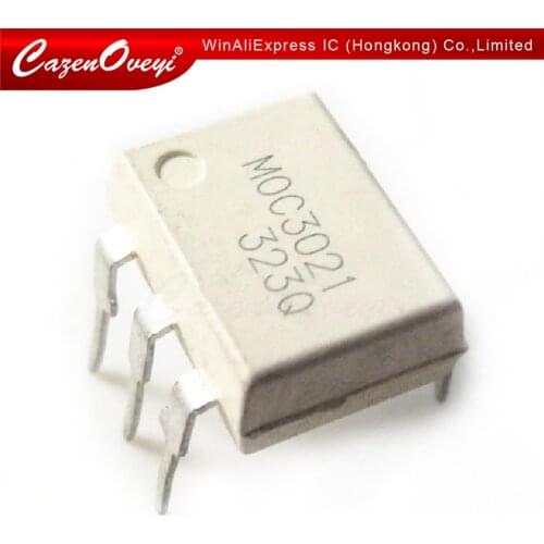 10pcs/lot MOC3021 3021 DIP-6 In Stock