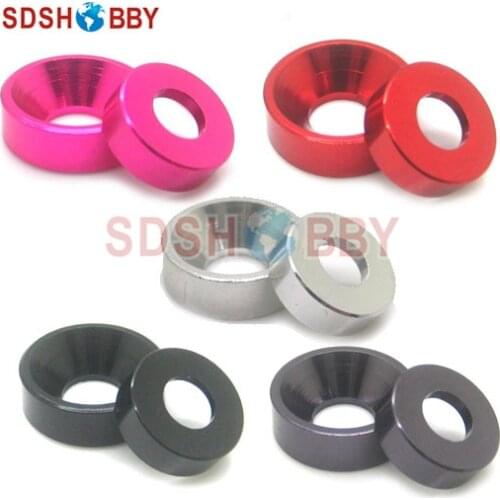 10PCS M4 Aluminum Alloy Counter-Sunk Screw Gasket Washer (Multicolor)