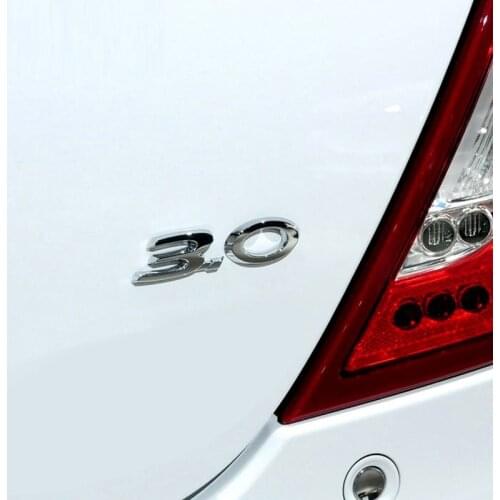 ABS Polish Refitting Trunk Letters Digitals 3.0 V6 Logo Trim For Jaguar XF XJ XJL 3D Strickers