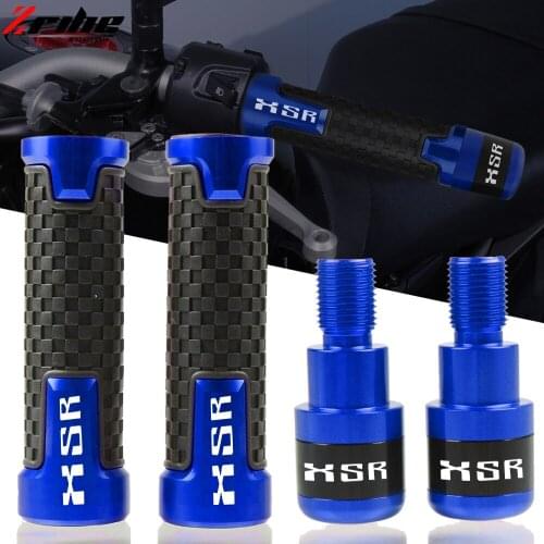 Motorcycle Accessories XSR 7/8" 22MM Handlebar Hand Grips Handle Bar Ends Cap Plug For YAMAHA XSR900 XSR700 XSR 900 700 2016