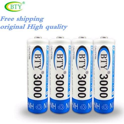 Fast Shipping, Best Rechargeable Battery AA 3000 16 X BTY NI-MH 1.2V Rechargeable aa battery rechargeable batteries 800MAH
