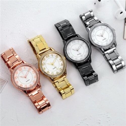 Brand New Top Ladies Watch Women Stainless Steel Belt Watch Wild Lady Creative Luminous Hands Fashion Wristwatch