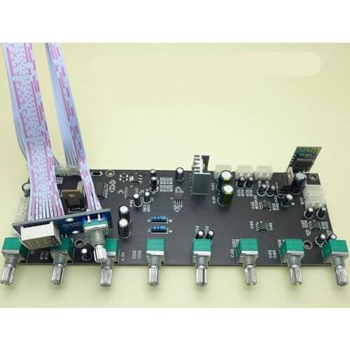 DSP Digital Reverberation Board Speaker Microphone Music Pre-board Dual Power Supply