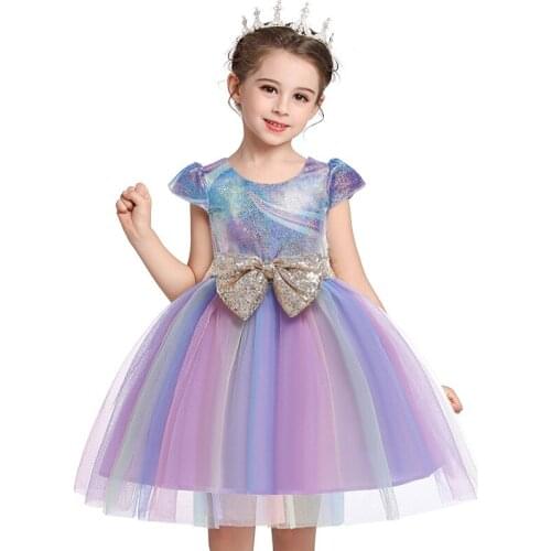 Children Princess Party Kids Dresses for Girls Cake Tutu Lace Flower Girls 2-10 YRS Baby Girls Clothes Kids Wedding Party Dress