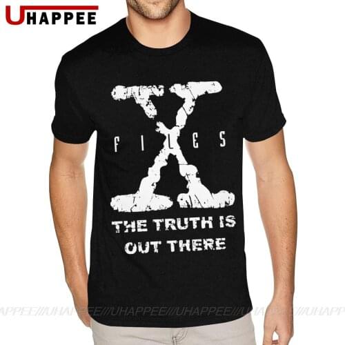 Printing X Files T Shirt The Truth Is Out There T-Shirts for Men 6XL Short Sleeved Blue Round Neck Tee Shirts