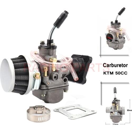 Carburetor with air filter & Manifold Boot for 50 50SX 50CC JUNIOR 50CC SX 2001-2008 hand Chock carburetor kit 20mm