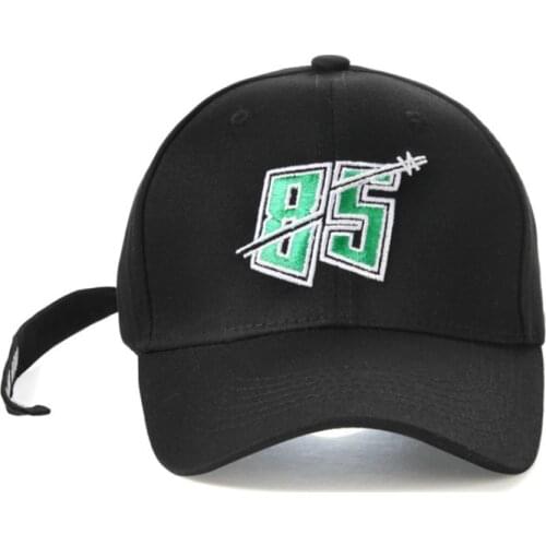 Day Day Up Wang Yi Bo Same Style Letter 85 Embroidered Cap WYB Baseball Cap Hip Hop Street Dance Hat Black White 2 Colors