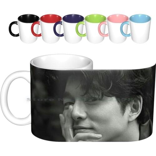 Polaroid-Goblin-Gong Yoo Ceramic Mugs Coffee Cups Milk Tea Mug Goblin Goblin Polaroid Kdrama Korean Show Korean Series Korea