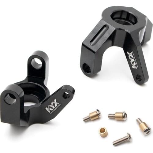KYX Racing Heavy Duty Aluminum Alloy CNC Machined Front Steering Knuckles Upgrades Parts for RC Crawler Car Axial Wraith 90048