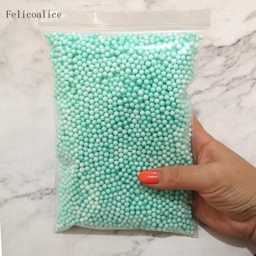 15g/bag 4-6mm DIY Soft Fluffy Slime Mini Crystal Beads Assorted Colors Polystyrene Styrofoam Filler Foam Beads Balls Crafts